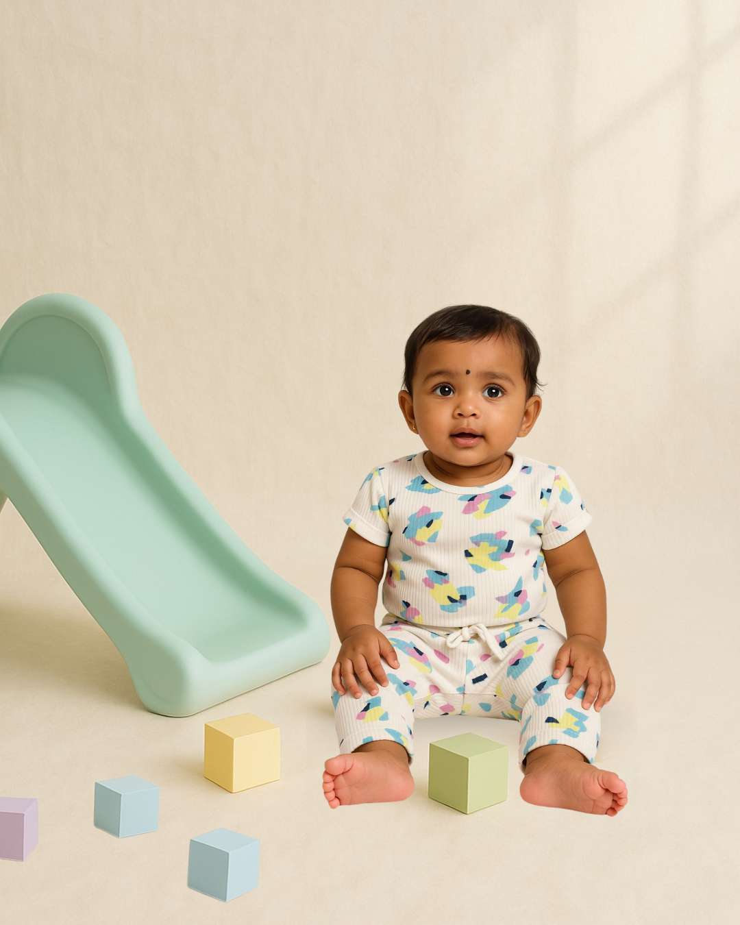 White Terrazzo Play Wear